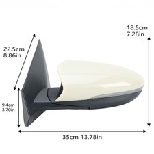 Für Hyundai I20 MK3 BC BI 2020-2024 Außenspiegel Rückspiegel Links Weiß 8 Draht