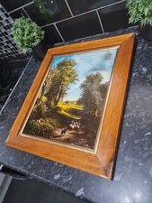 Antikes Gemälde auf Glas "Das