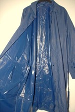 LEXEMPLAIRE PVC Herren Geschweißt Regenmantel + Gürtel Regen Jacke Mantel 58-60