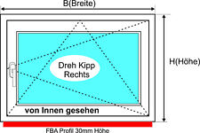 Kellerfenster weiß od Anthrazit 70 Kunststoff Fenster Dr/ Kipp 2/3 Fach verglast