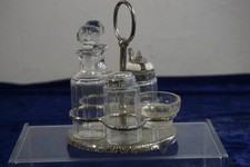 Antike Menage Essig & Öl +