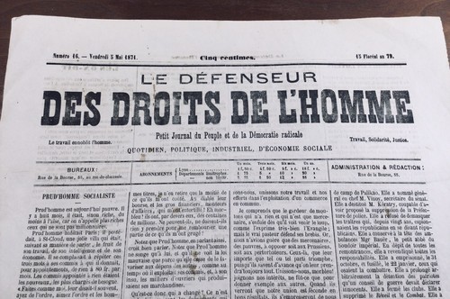 Commune lyon en 1871 - de,