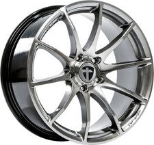4x Alufelgen Tomason TN1 Hyperblack polished 8,5x18 ET30 LK5 100 18 Zoll Felgen