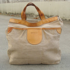 Vintage BREE Canvas, Leder/Leine, Tasche Shopper Tragetasche