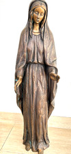 große Madonna 73 cm Bronze Bronzemadonna Bronzefigur Figur Skulptur Metallobjekt