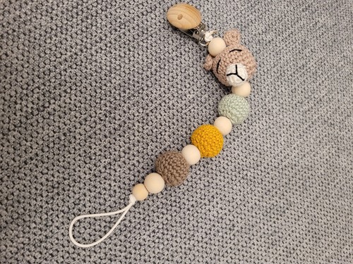 Schnullerkette lama baby - lama,