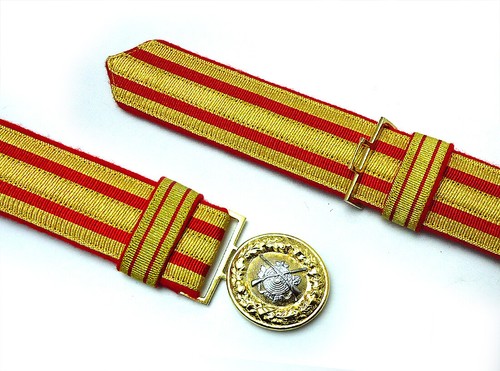 Feldbinde gold mit - , roten