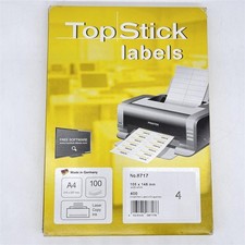 TopStick 8770 Universal Etiketten DIN A4 groß (105 x 70 mm, 100 Blatt, Papier, m