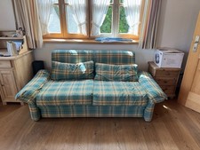 Schlafsofa, Ausziehsofa Domicil Grün Gelb Blau Kartiert