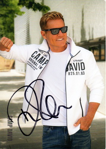 Dieter bohlen autogramm karte - dieter,