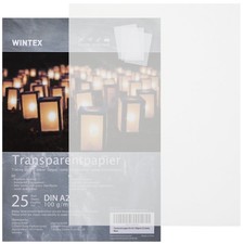 Transparentpapier DIN A4 50g/qm – transparentes Bastelpapier - 50 Blatt