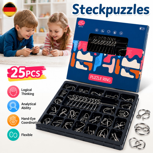 Stück metall puzzle set - stück,