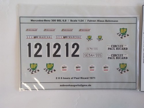 Decals für den mercedes - den,
