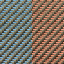 Design Gewebe Carbon Blau /