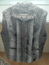 Damen Weste Fake Fur