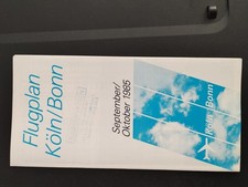 Flugplan Köln Bonn Airport Timetable 1985