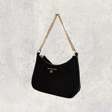 Michael Kors MK Tasche Handtasche Jet Set Travel Chain Pouchette Schwarz NEU