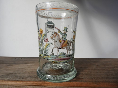 1800 glas bierkrug humpen - c.1800,