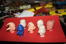 werbe reklame magherine figuren- sanella kasperle köpfe