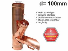 Kupfer Regenrohrklappe d=100mm