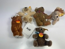 KONVOLUT 5 Stk kleines STEIFF TIER STEIFFTIER SUNKID Teddy Löwe Mohair Plüsch