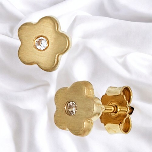 Kinder ohrstecker blume - kinder,
