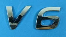 Chrom Emblem "V6" passend für Mercedes SLK R170/R171/CLS