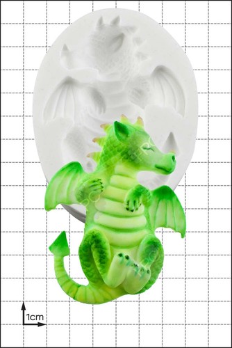 Silikonform baby drachen - silikonform,