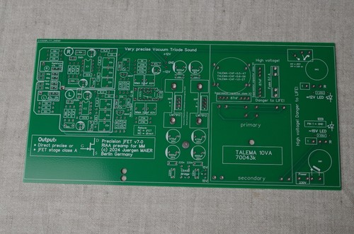 Pcb precision jfet riaa preamp - pcb,