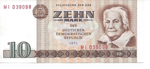 Geldschein banknote ddr - ddr, 10