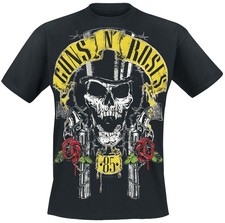 Guns N' Roses T-Shirt Unisex Top Hat schwarz Band-Merch, Bands