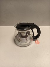 Glaskanne mit sieb, Teekanne mit Teesieb Feinmaschiger Filter Kapazität 2L Hitze