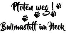 Bullmastiff autoaufkleber - bullmastiff,