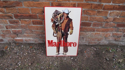 Vintage marlboro blechschild - vintage,