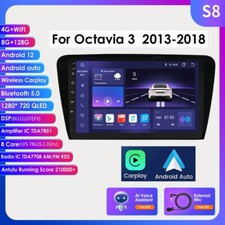8+128GB für Skoda Oktavia III 10.1" Auto Radio Navigation BT5.0 Kabellos Carplay