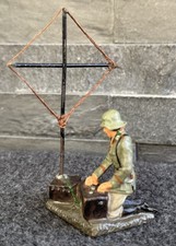 Lineol Soldat am Funkgerät