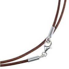 Lederband 925 silber - 925,