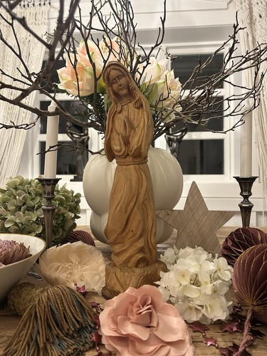 Holzfigur heiligenskulptur - holzfigur,,