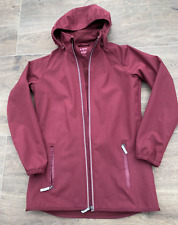 Leichte Softshelljacke Damenjacke Übergangsjacke *Tchibo* weinrot 36/38 Kapuze