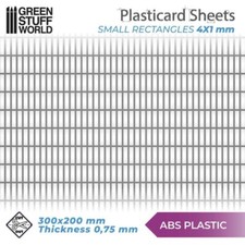 Geprägte Kunststoffplatte KLEINE WELLPLATTEN A4 Plasticard PVC Kunststoffplatten
