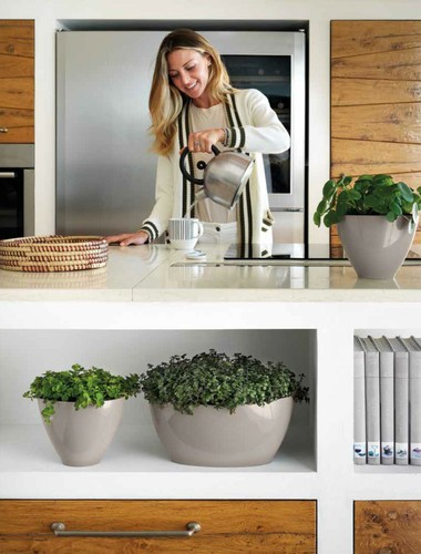 Modern living oval glänzender - modern,