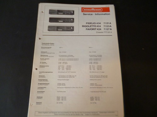 Original service manual - original,