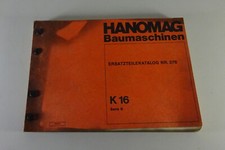 Teilekatalog / Ersatzteilliste Hanomag Raupe K16 Serie B Stand 1970