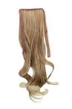 Haarteil ZOPF Blond-Mix wellig 45cm YZF-TC18-27T88 Band Klammer Extension