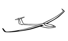 Aufkleber Segelflugzeug