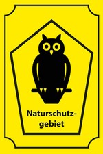 Blechschild 20x30 Natur Schutz