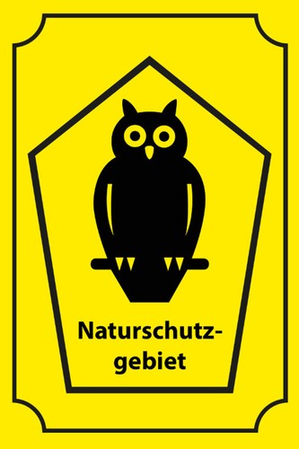 Blechschild 20x30 natur schutz - 20x30,
