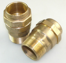 2x ISIFLO ÜBERGANGSSTÜCK 40 MM x 1 1/2" AG  PE-ROHR KLEMMVERSCHRAUBUNG ÜBERGANG