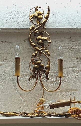 Paar alter wandleuchter - alter, wandleuchter,