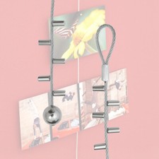 Magnetisches Fotoseil / Fotoleine / Fotodraht Foto Leine Seil Deko magnetisch